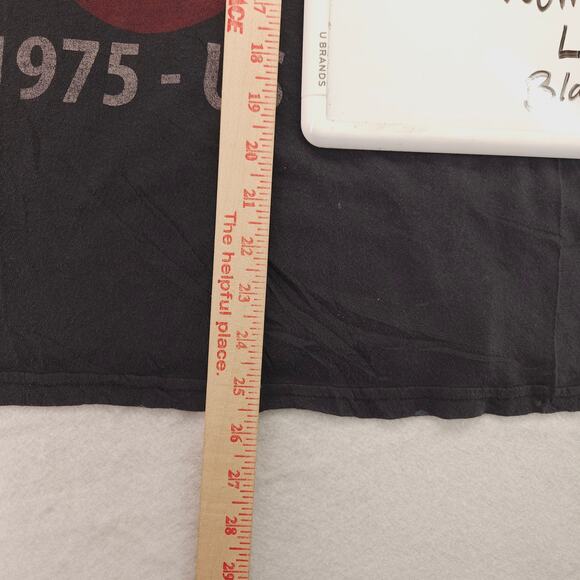 Rolling Stones 1975 US Tour Band Graphic T Shirt Womens Size Large L Black - Picture 8 of 9